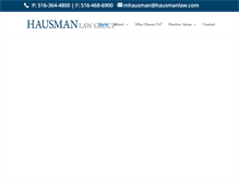 Tablet Screenshot of hausmanlaw.com